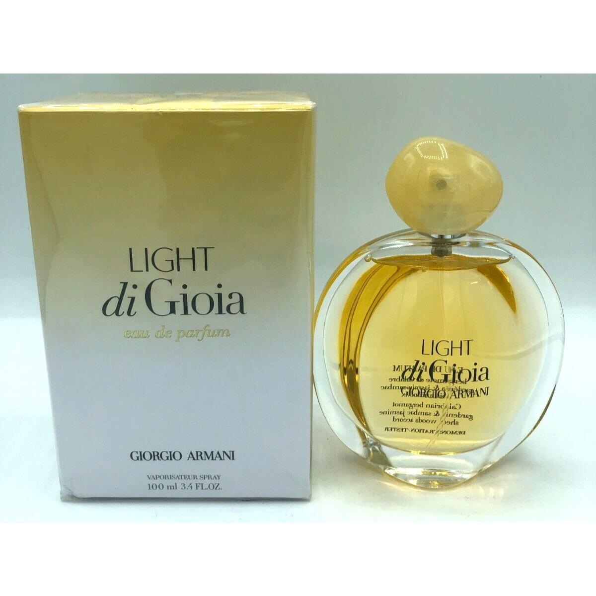 Light di Gioia by Giorgio Armani For Women Eau de Parfum Spray 100ml / 3.4 Fl.oz