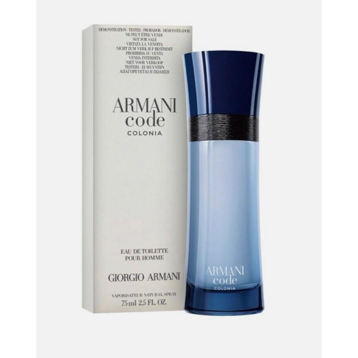 Armani Code Colonia By Giorgio Armani Edt Spray For Men 2.5oz White Box