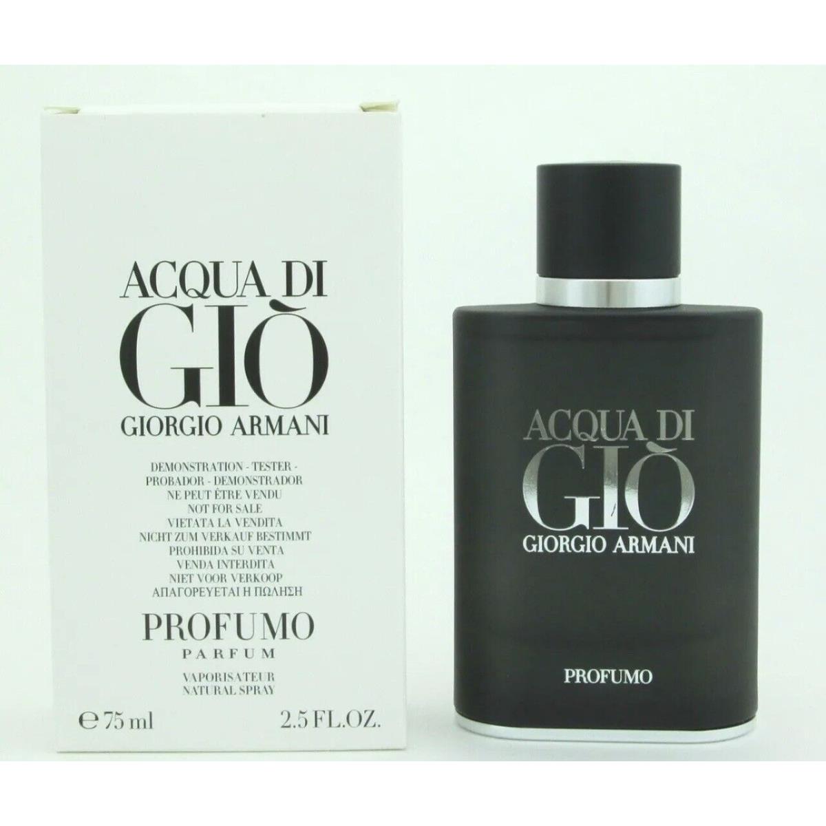 Giorgio Armani Acqua Di Gio Profumo 2.5 Oz /75 ML Parfum Spray Tstr Rare