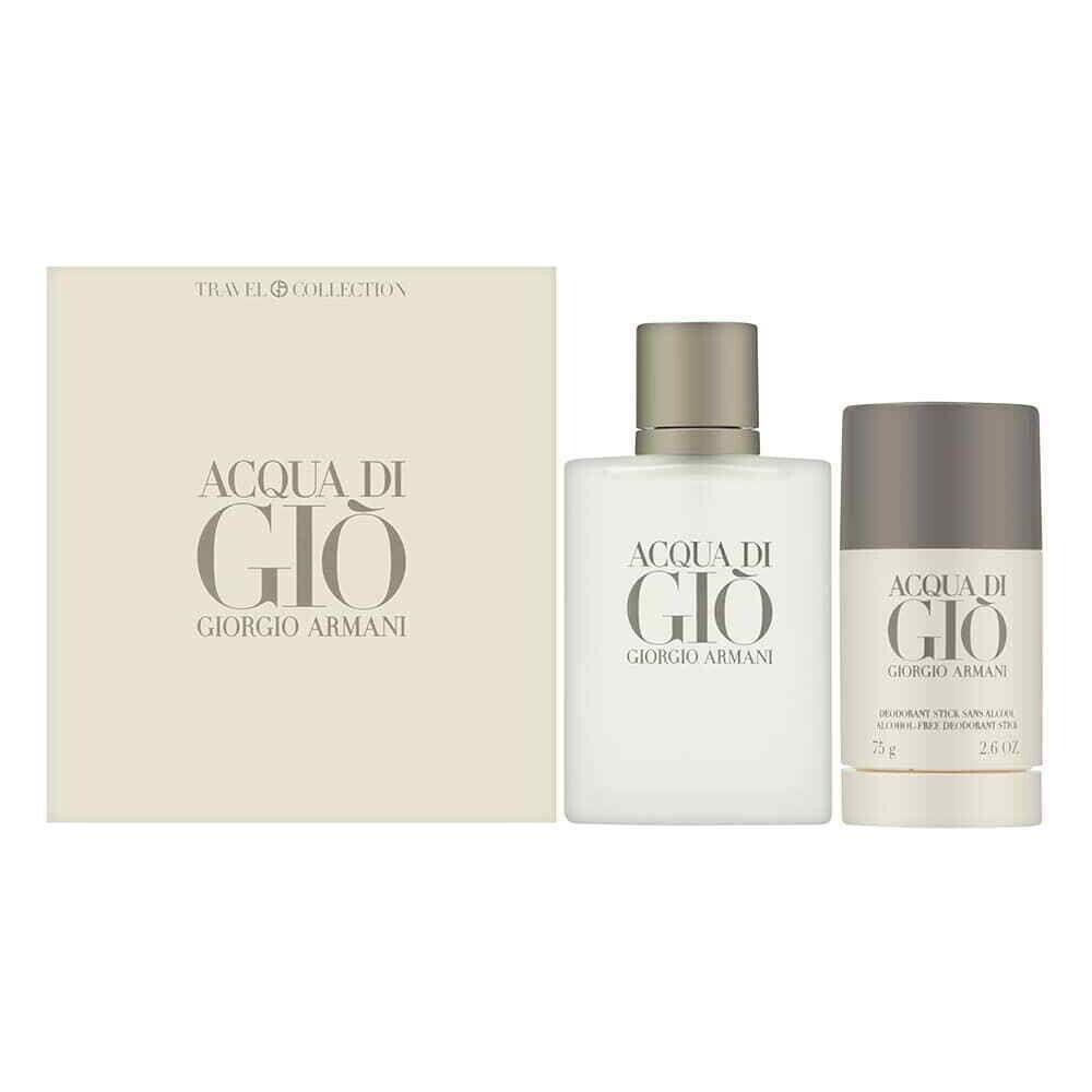 Acqua Di Gio By Giorgio Armani 2pc 3.4oz Eau De Toilette For Men Box