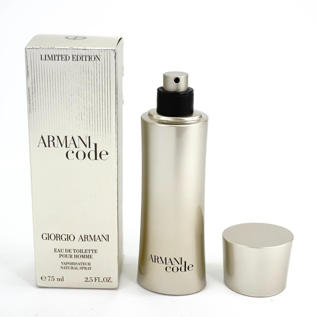 Giorgio Armani Armani Code Edt Natural Spray 2.5oz. New/