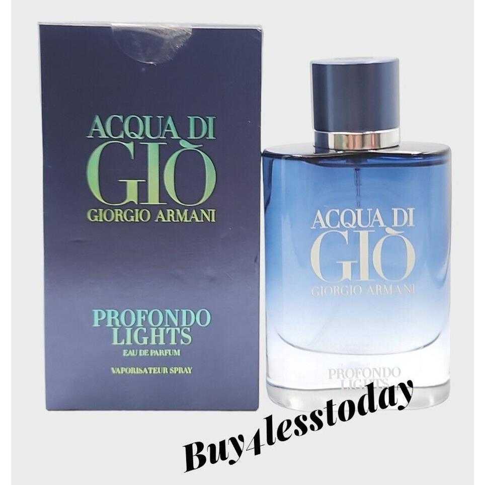 Giorgio Armani Acqua di Gio Profondo Lights 2.5oz 75mL Eau de Parfum Discontinue