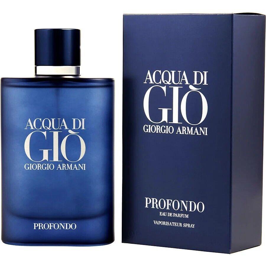 Acqua DI Gio Profondo BY Giorgio Armani 4.2 OZ Edp Spray For Men