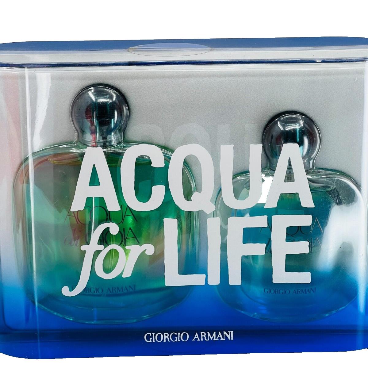 Giorgio Armani Acqua Edp For Life Gift Set Limited Edition - -holiday