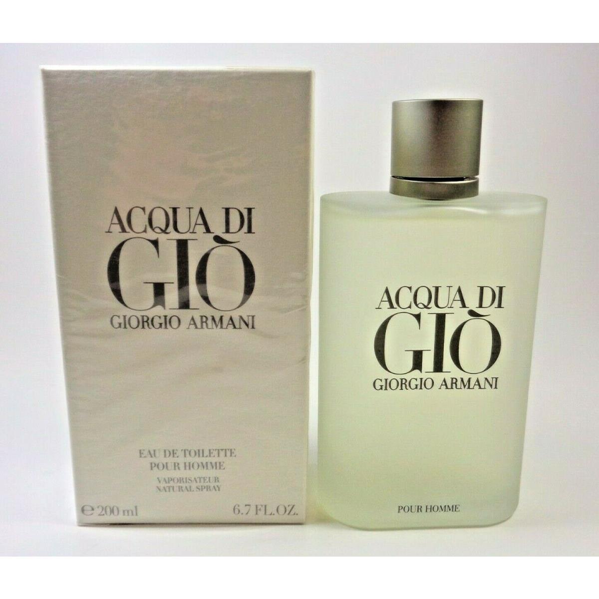 Giorgio Armani Acqua Di Gio Men`s 6.7oz. / 200 ml Edt Spray