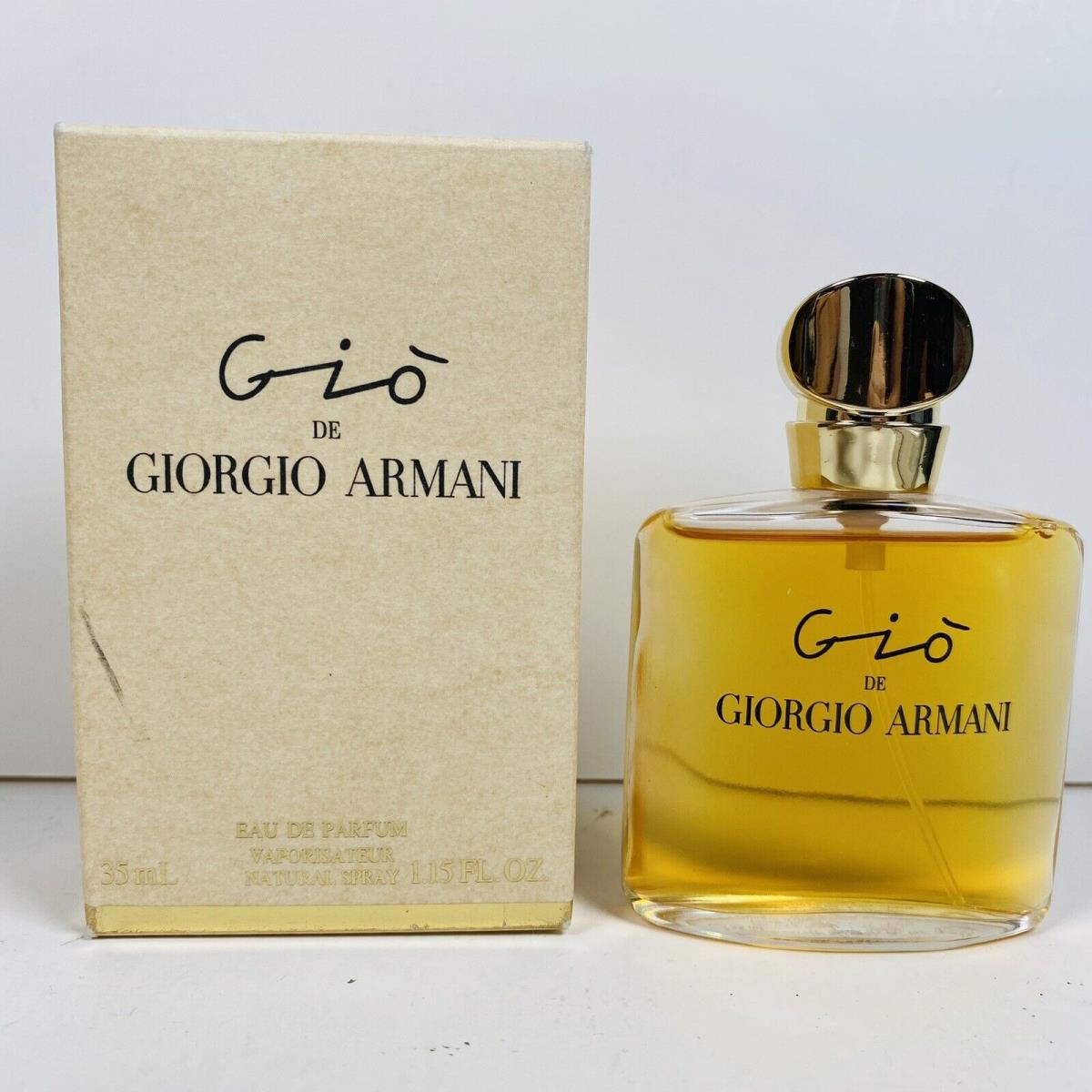 Gi Gio Giorgio Armani For Women Eau de Parfum 35ml 1.15oz France Vtg Htf