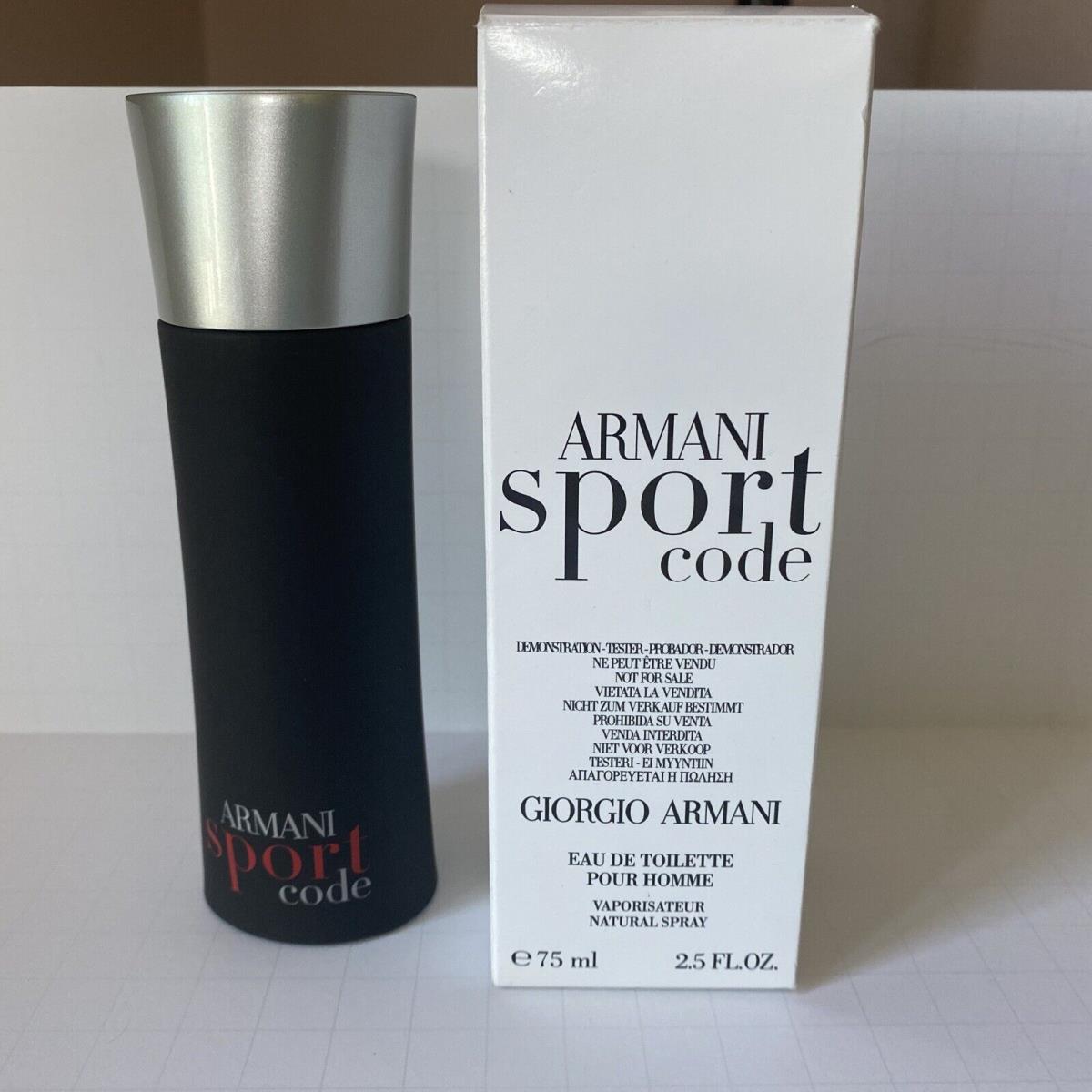 Armani Code Sport 2.5oz Giorgio Armani Edt Rare Htf