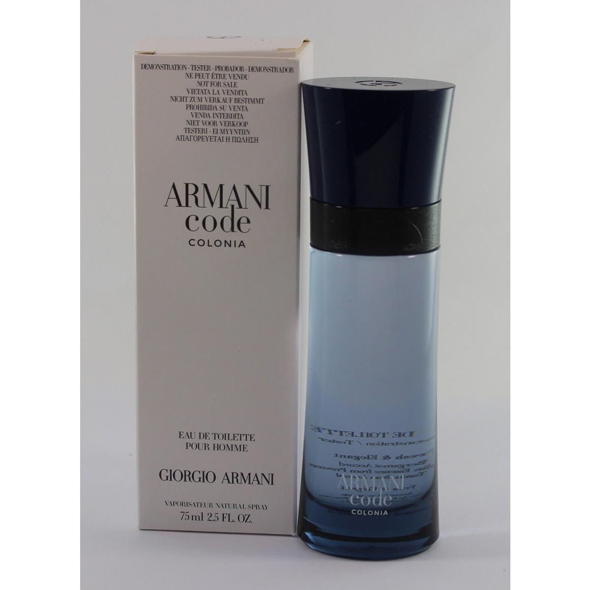 Armani Code Colonia by Giorgio Armani Men Edt 2.5 OZ Spray Same As Picture