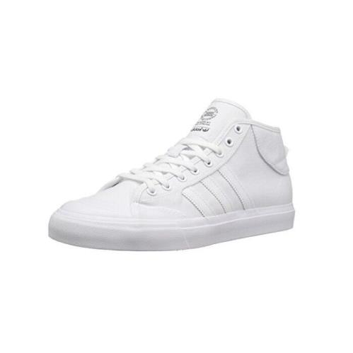 Adidas Matchcourt Mid Footwear White Skateboard Sneaker F37702 387 Men`s Shoes - White