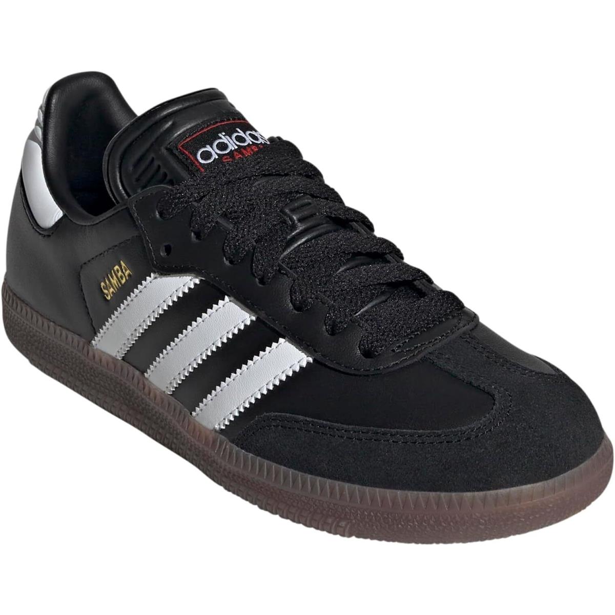 Adidas Unisex-child Samba Indoor Leather Sneakers Black/none/none Size Options - Black