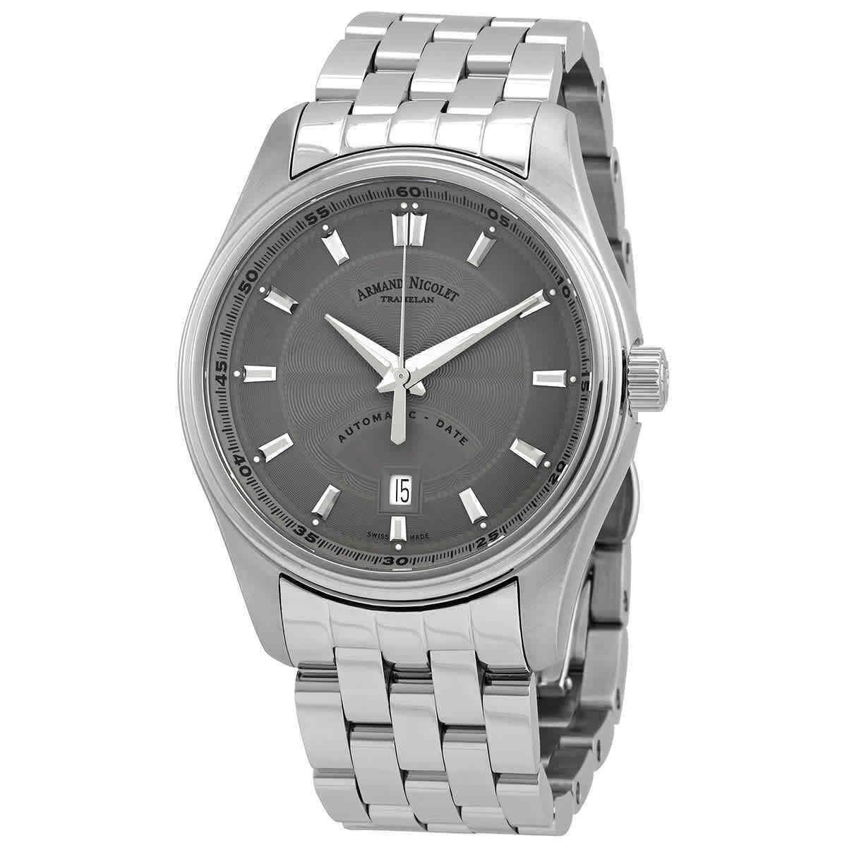 Armand Nicolet MH2 Automatic Grey Dial Men`s Watch A640A-GR-MA2640A