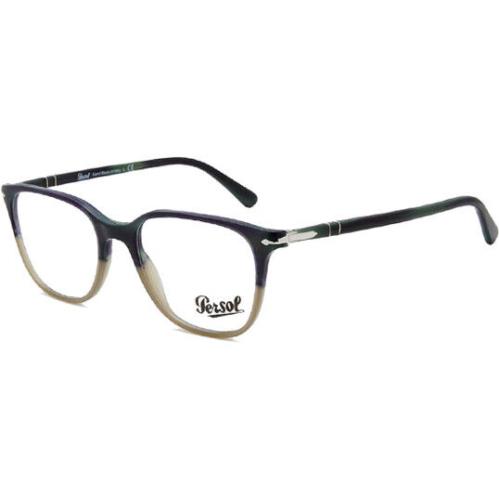 Persol Men`s Italian Handcrafted Striped Gradient Eyeglass Frames - PO3203V 51