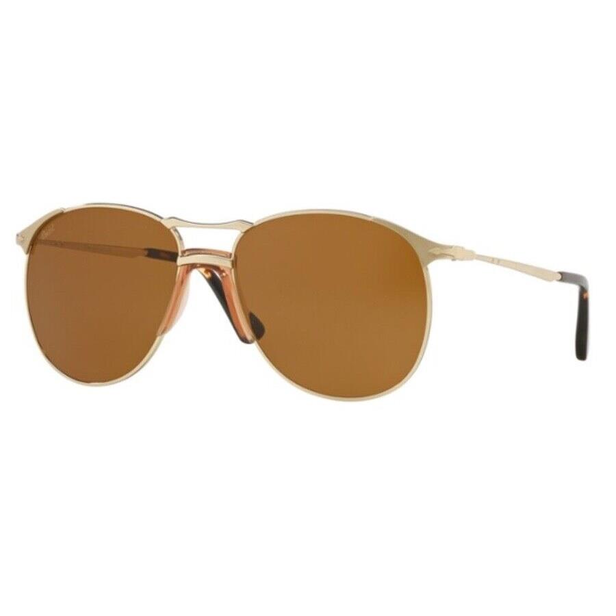 Persol 2649-S Sunglasses Gold W/brown Lens 55mm 107633 PO2649S