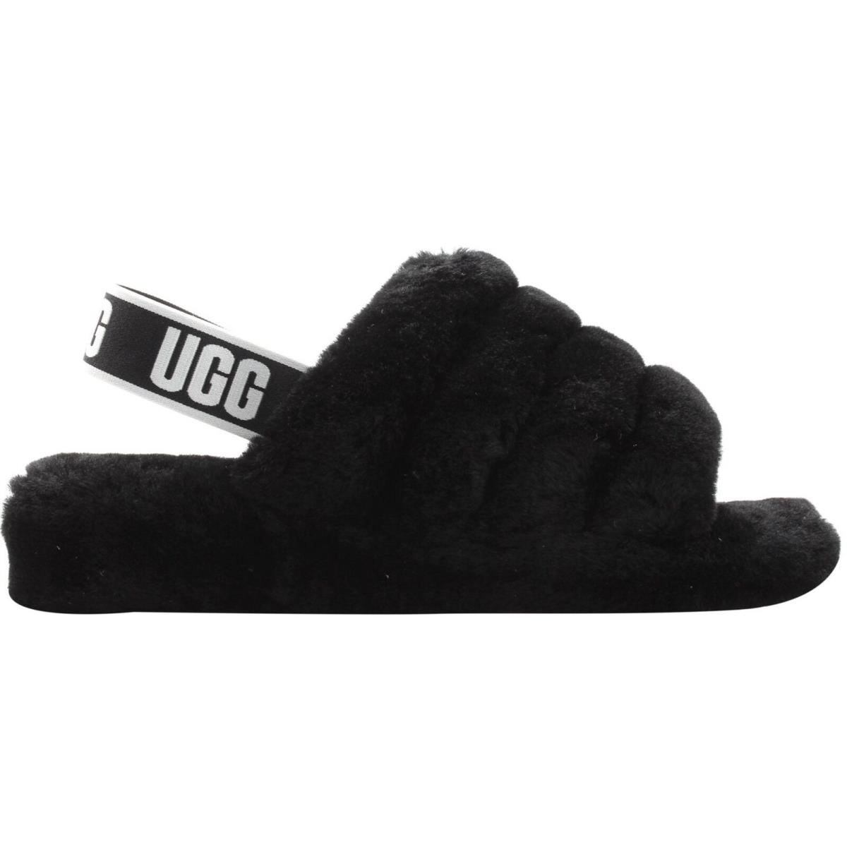 Women`s Ugg Fluff Yeah Slide Black 1095119BLK