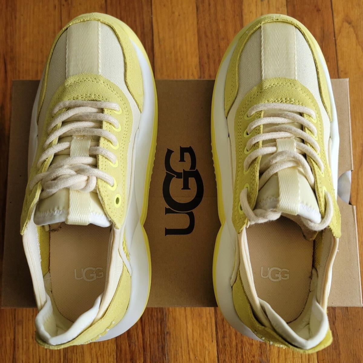 Ugg Australia Women`s Shoes La Cloud Low 1107945 Yellow White Sneakers Size 6