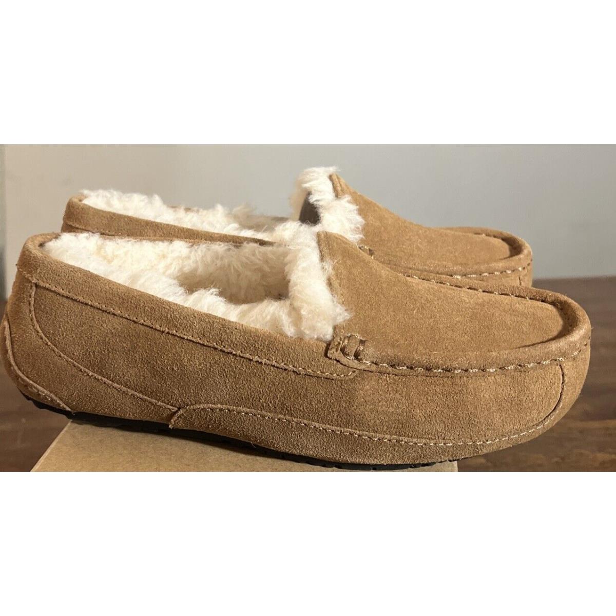 Ugg Kids Ascot 1120886K Chestnut Suede Size 2 Slippers