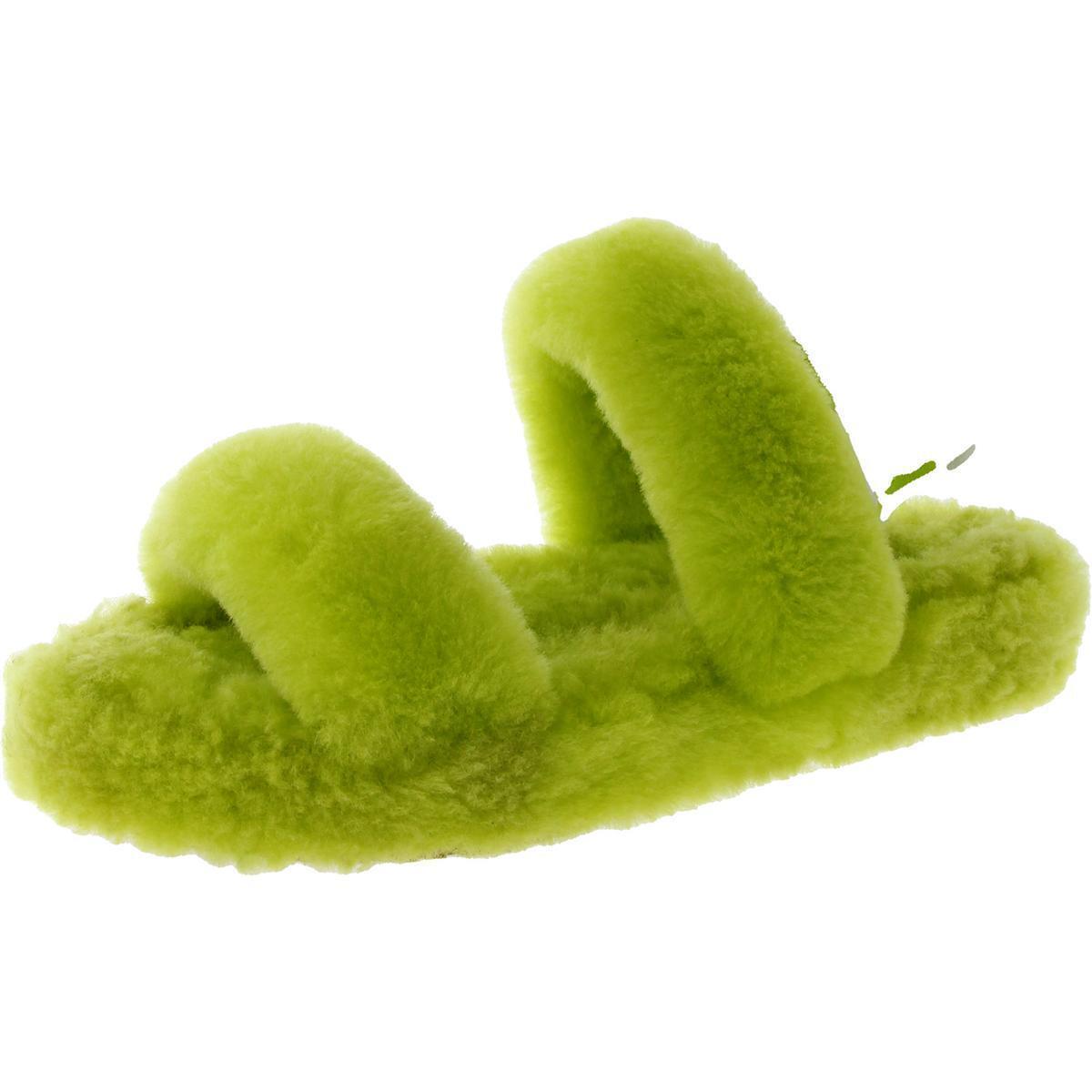 Ugg Girls Oh Yeah Green Slide Slippers Shoes 5 Medium B M Big Kid Bhfo 3967 - Key Lime