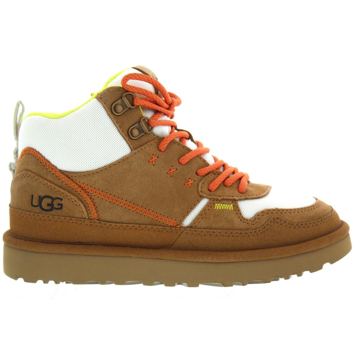 Ugg Womens Highland Hi Heritage Sneakers Chestnut/white Sz 5.5 - Chestnut/White