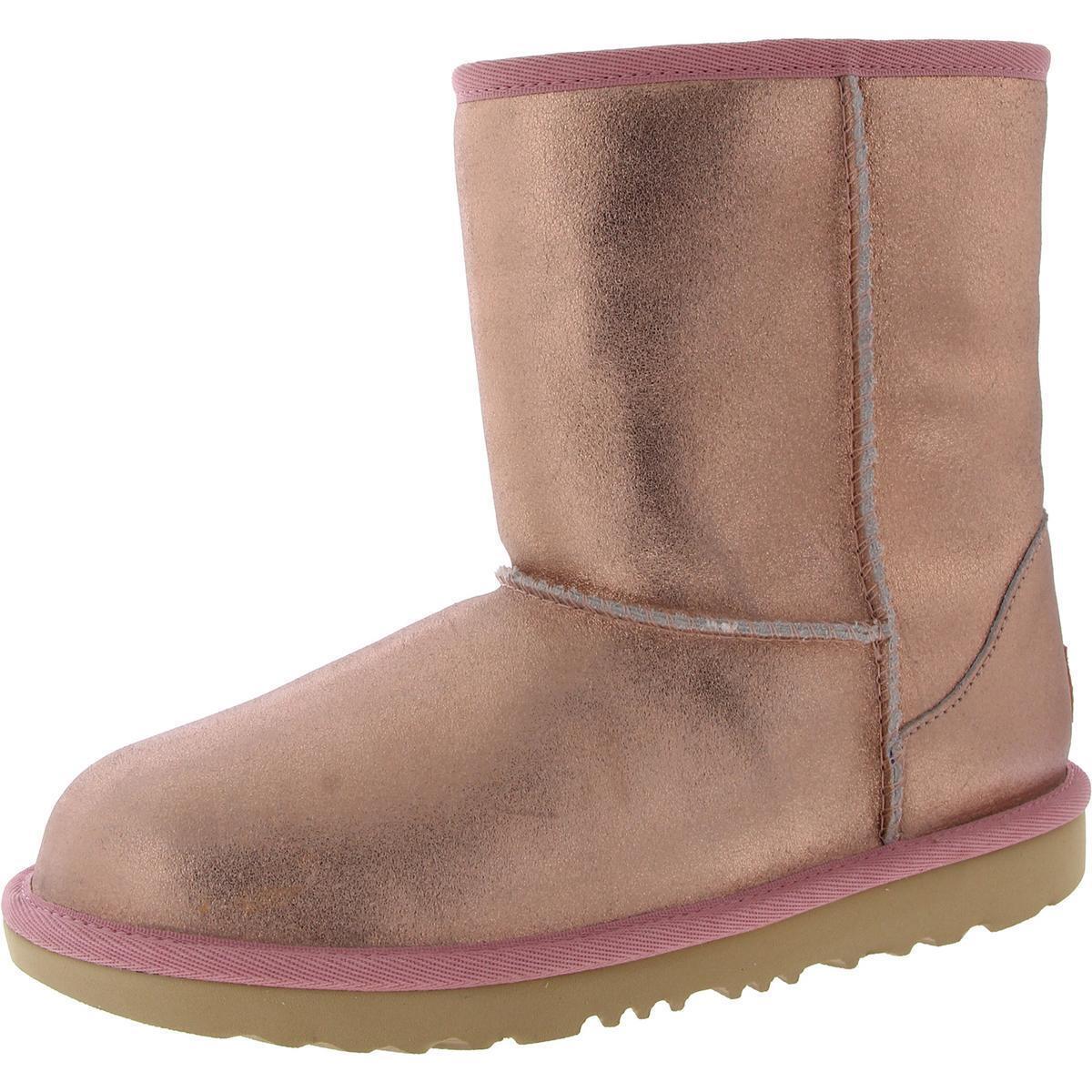 Ugg Girls Classic ll Pink Winter Snow Boots 5 Medium B M Big Kid Bhfo 3835 - Rose Gold