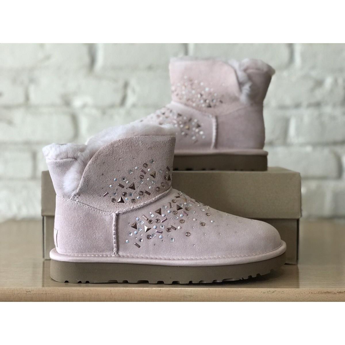 Ugg Classic Galaxy Bling Pink Mini Suede Fashion Women s Winter Boots Size US 7