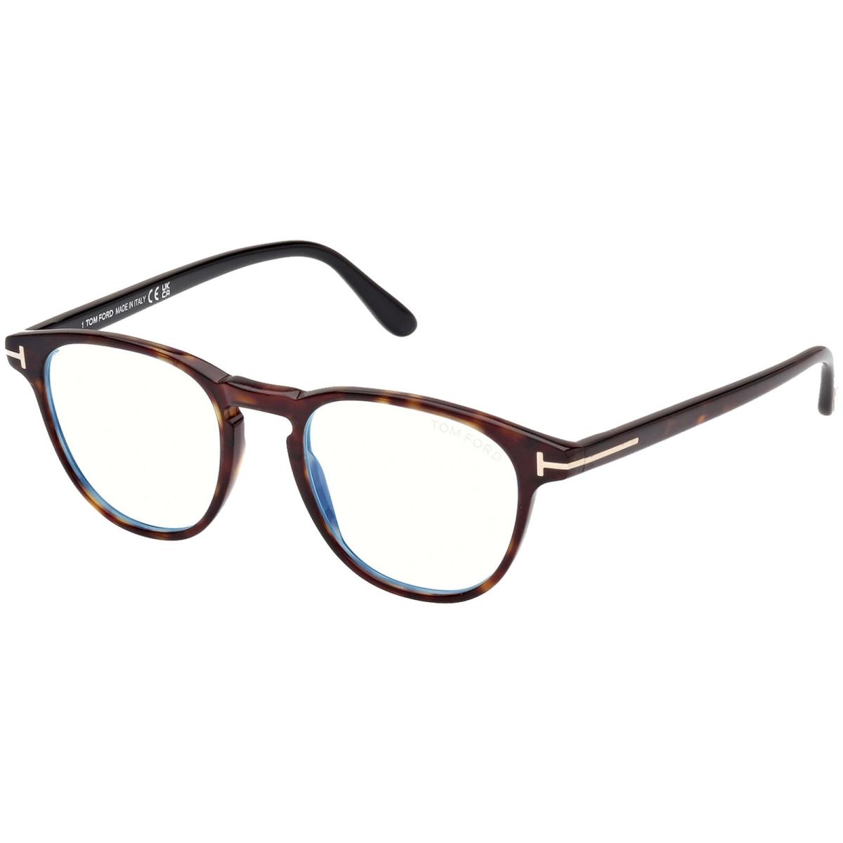 Tom Ford Men`s Blue Blocking Pantos Eyeglass Frames - FT5899 B - Italy