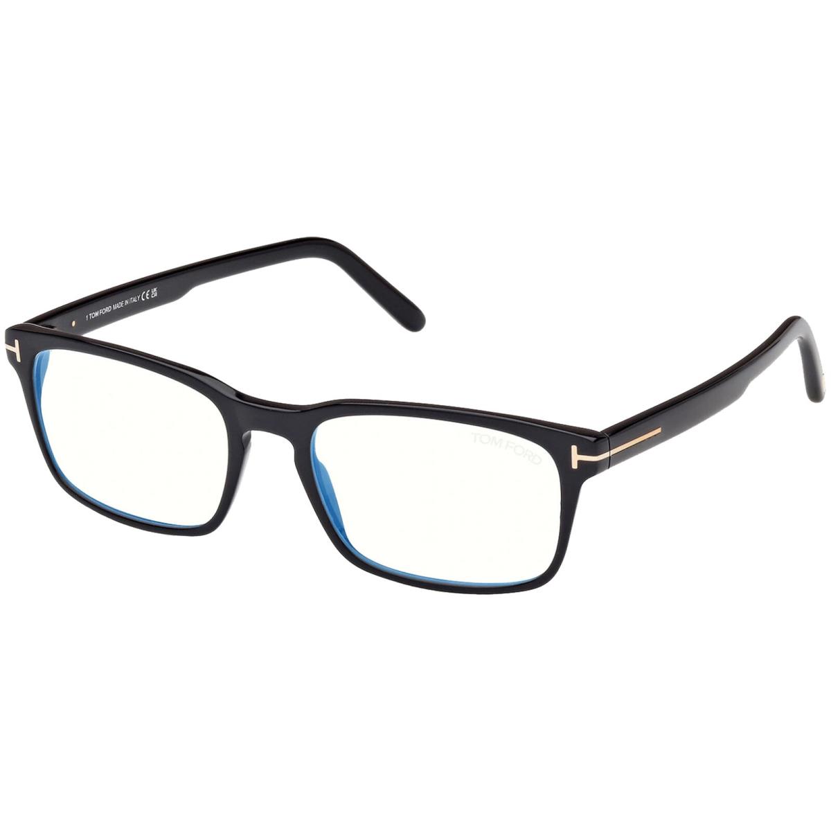 Tom Ford Men`s Blue Blocking Rectangle Eyeglass Frames - FT5938 B - Italy