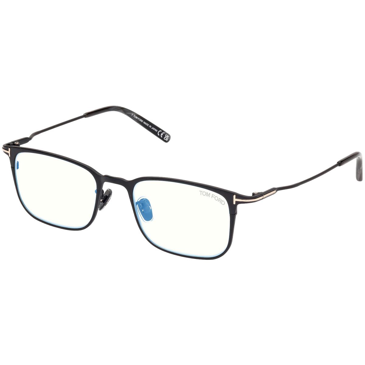 Tom Ford Men`s Blue Block Titanium Alloy Eyeglass Frames - FT5929-D Italy