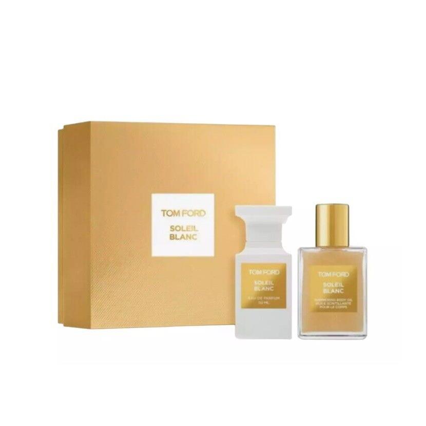 Tom Ford Soleil Blanc 1.7 oz Edp Spray + 1.5 oz Body Oil Set