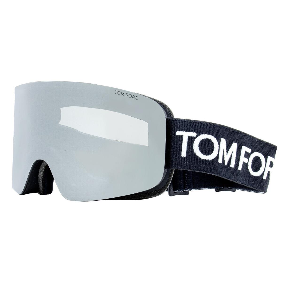 Tom Ford Interchangeable Lens Ski Goggles TF1124 01C Black FT1124