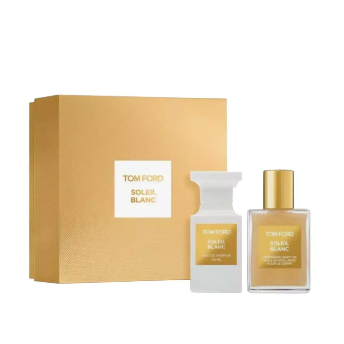 Tom Ford Soleil Blanc 1.7 oz 50 ml Edp Spray + 1.5 oz 45 ml Body Oil