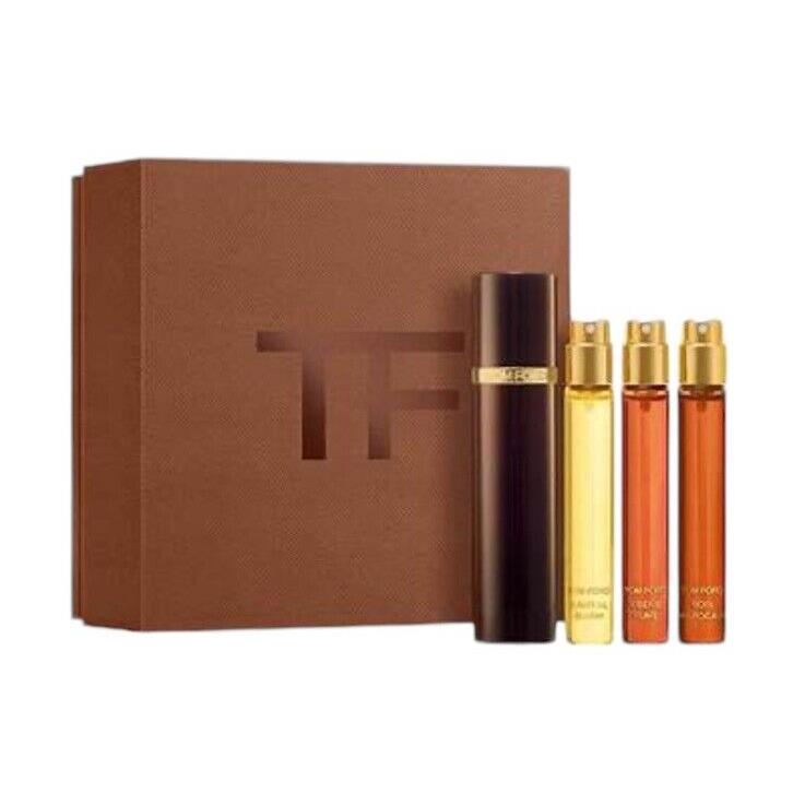 Tom Ford Private Blend Woods 4pcs Set Santal Blush Ebene Fume Spray Perfume