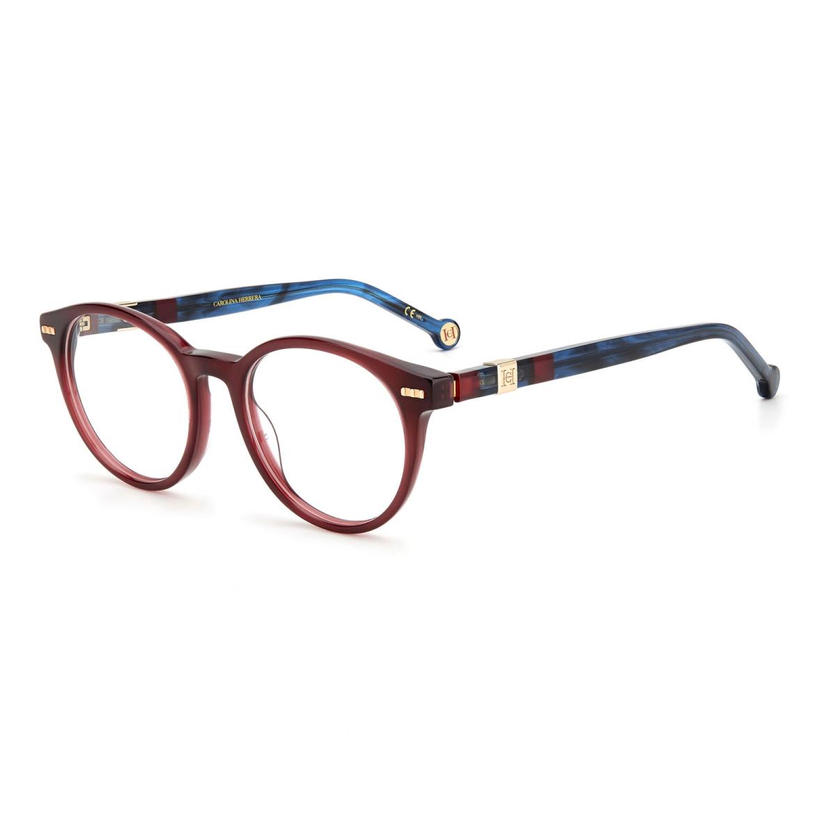 Carolina Herrera CH0049-XAE-50 Brown Blue Eyeglasses