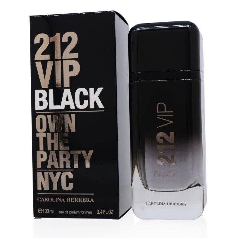 212 Vip Black Men Carolina Herrera Edp Spray 3.4 OZ For Men