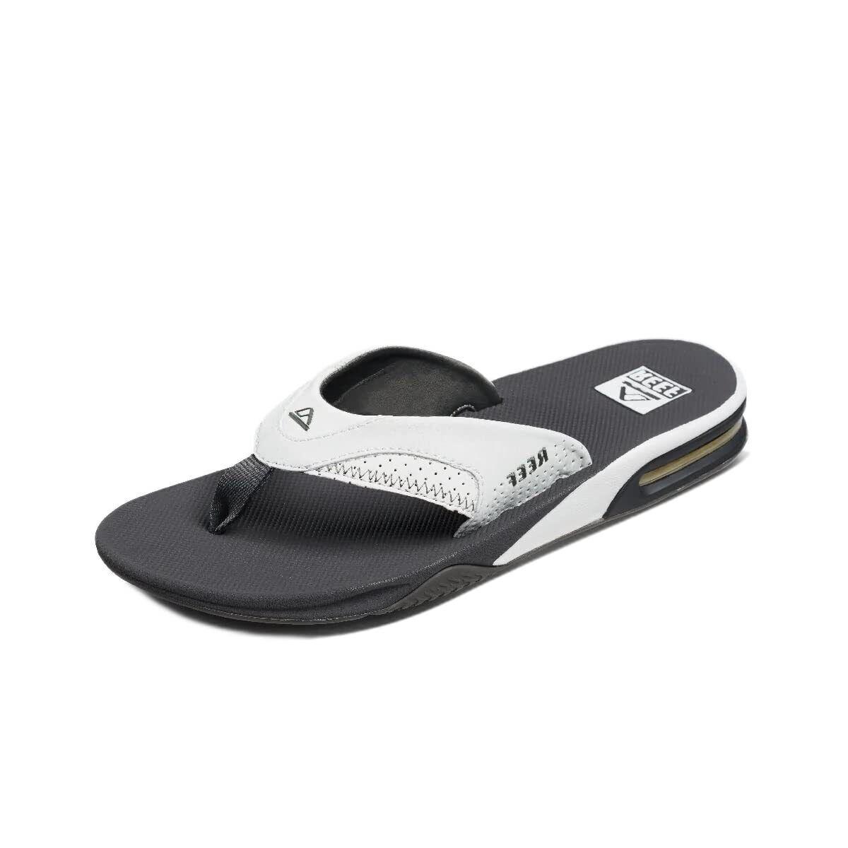 Reef Men`s Sandals Fanning Grey/white - Grey/White