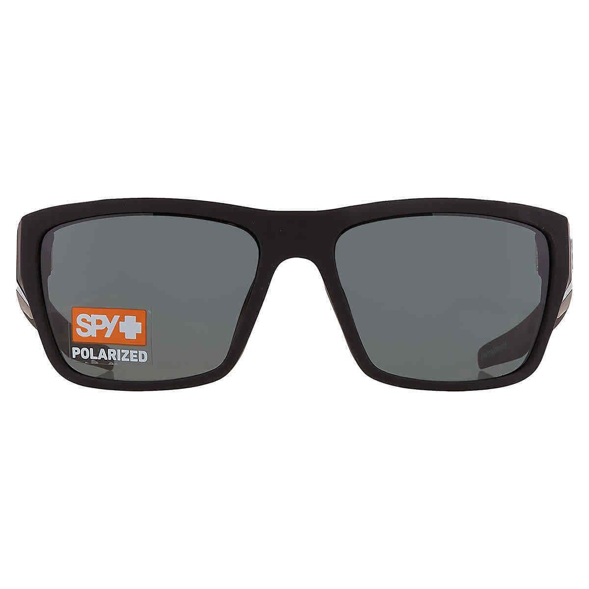 Spy Dirty MO 2 HD Plus Grey Green Polarized Wrap Men`s Sunglasses 6700000000015 - Frame: Black, Lens: Multi