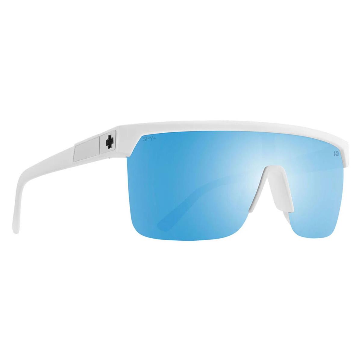 Spy Optics Flynn 5050 Polarized Men`s Mt White Shield Sunglasses - 6700000000183