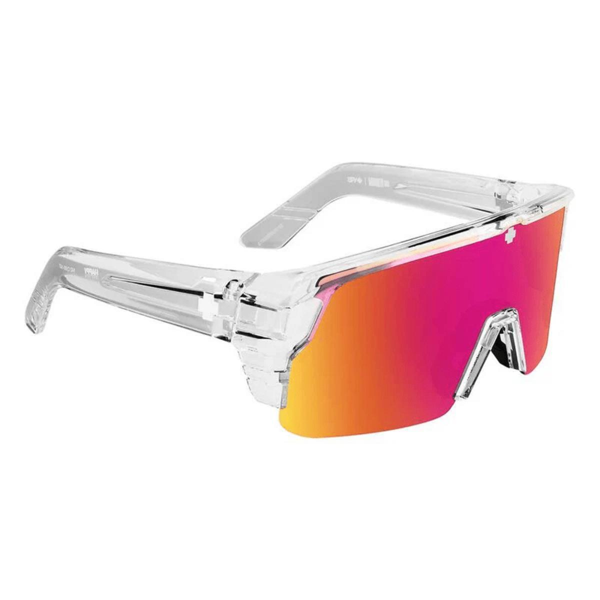 Spy Optic Monolith 5050 Sunglasses Crystal Happy Gray Green Pink Spectra Mirror