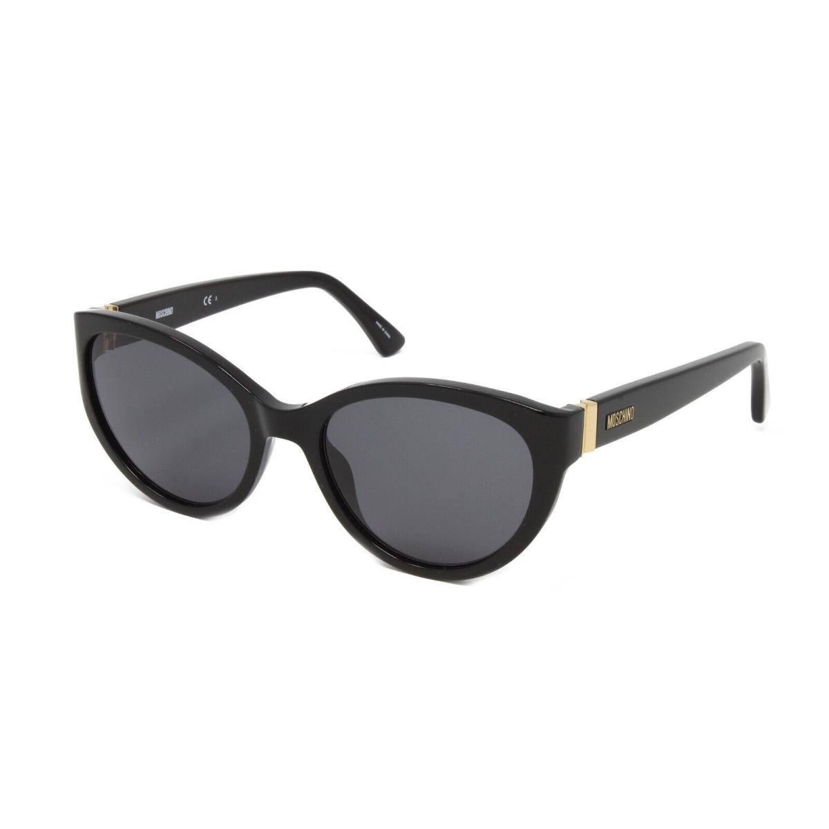 Moschino Women`s Cat Eye Sunglasses MOS065S 807 Black 55mm