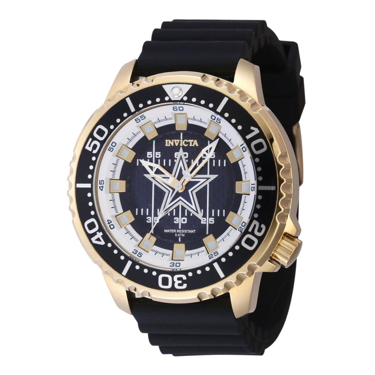 Invicta Nfl Dallas Cowboys Men`s Watch - 48mm Black 48106