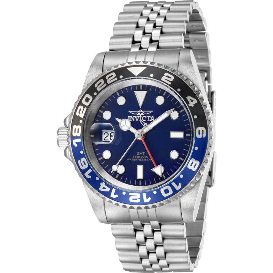 Invicta Pro Diver Quartz Blue Dial Batman Bezel Men`s Watch 43970