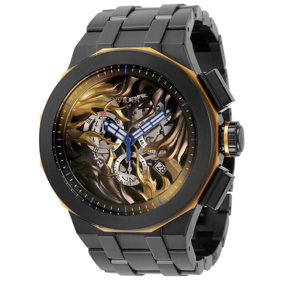 Invicta Speedway Black Dial Black-plated Men`s Watch 34873