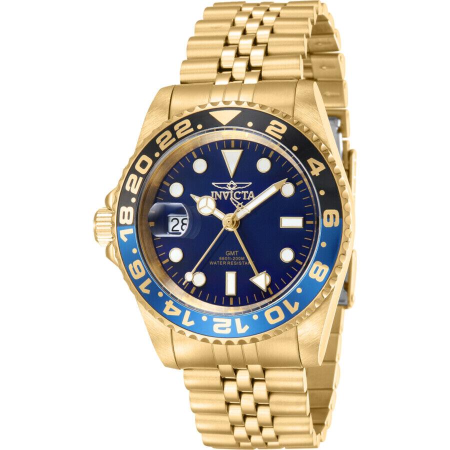 Invicta Pro Diver Quartz Blue Dial Batman Bezel Men`s Watch 43972