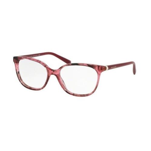 Bvlgari BV4129 Eyeglasses 52mm Variegated Red W/demo Lens 5397 BV 4129 Bulgari