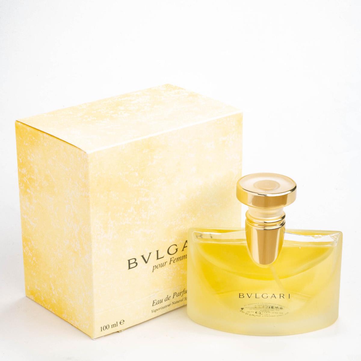 Bvlgari Pour Femme Eau de Parfum 3.4OZ Spray Womens Perfume Edp Vintage