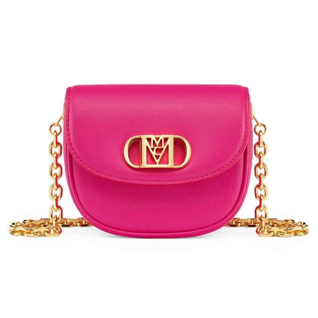 Mcm Mode Travia Women`s Leather Crossbody Shoulder Bag Pouch Purse Fuchsia