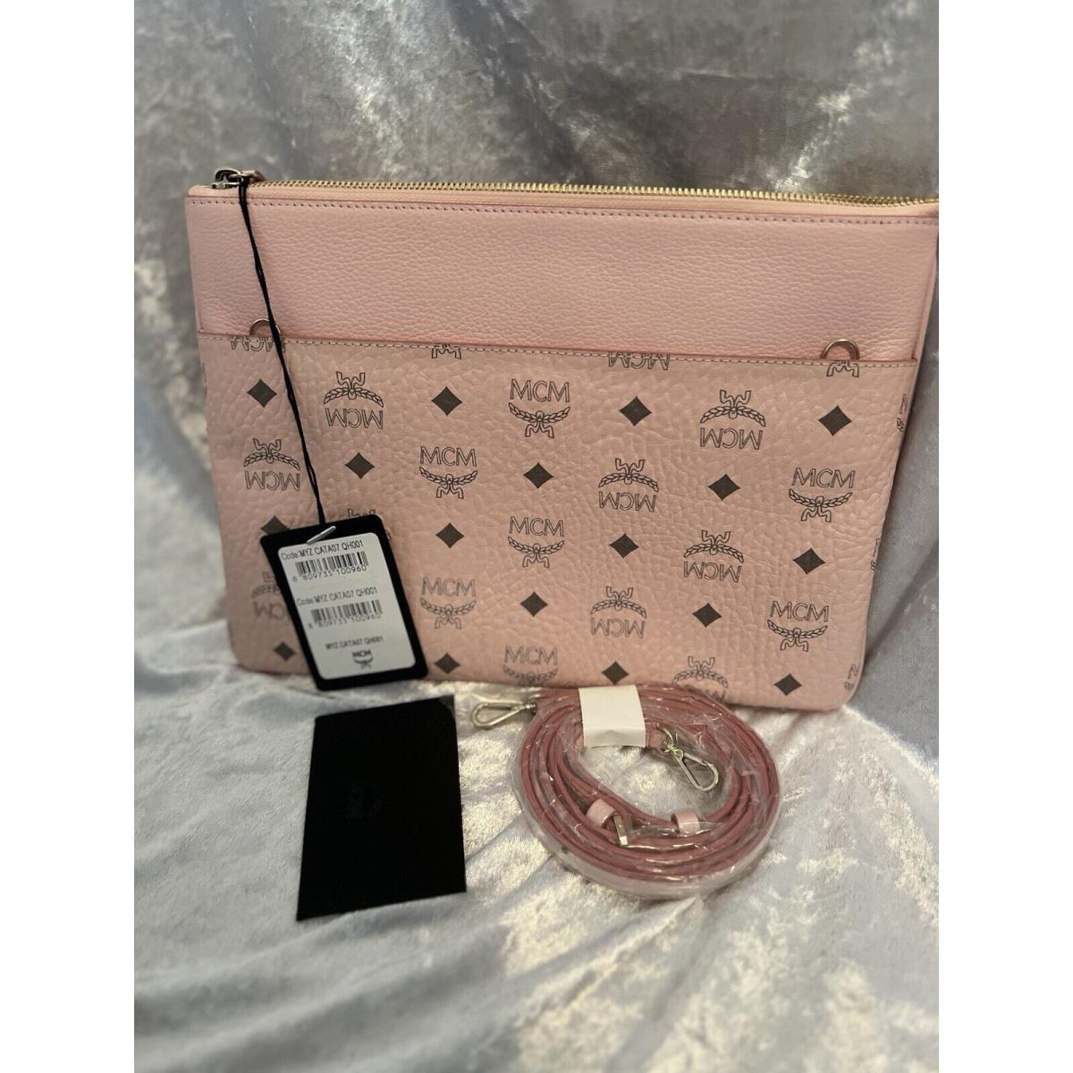 Mcm Pink Visetos Crossbody