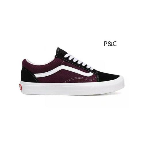 Old Skool Vans P C Black/port Royale Sneakers Low-top Skate - P&C Black/Port Royale