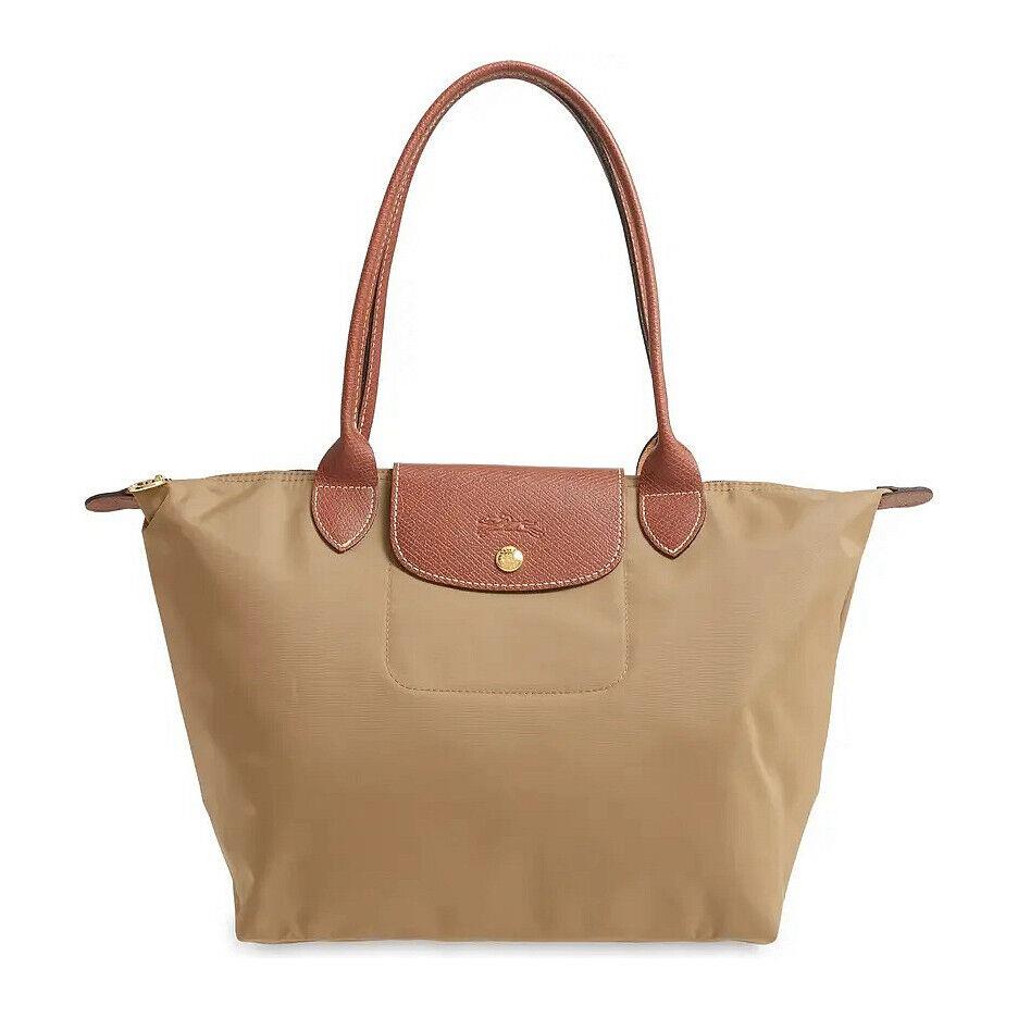 Longchamp Le Pliage Medium Small Shoulder Tote Desert Tan 2605089526 Authntc