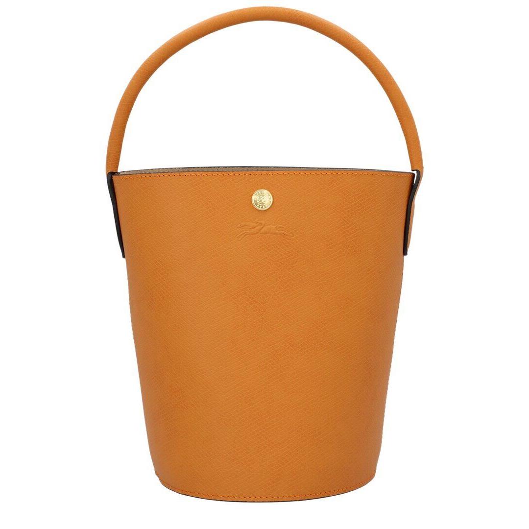 Longchamp Pure Small Leather Bucket Bag Women`s Orange