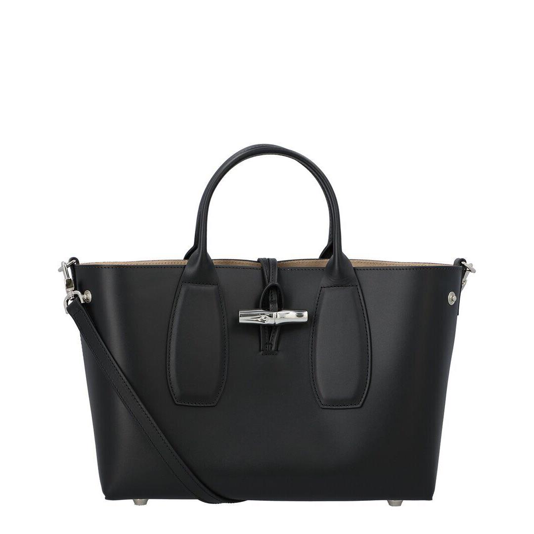 Longchamp Le Roseau Xs Leather Handbag Women`s Black